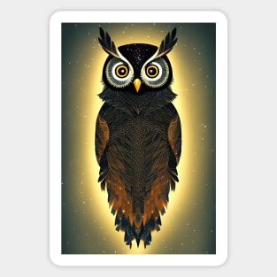 Beautiful magical owl Sticker